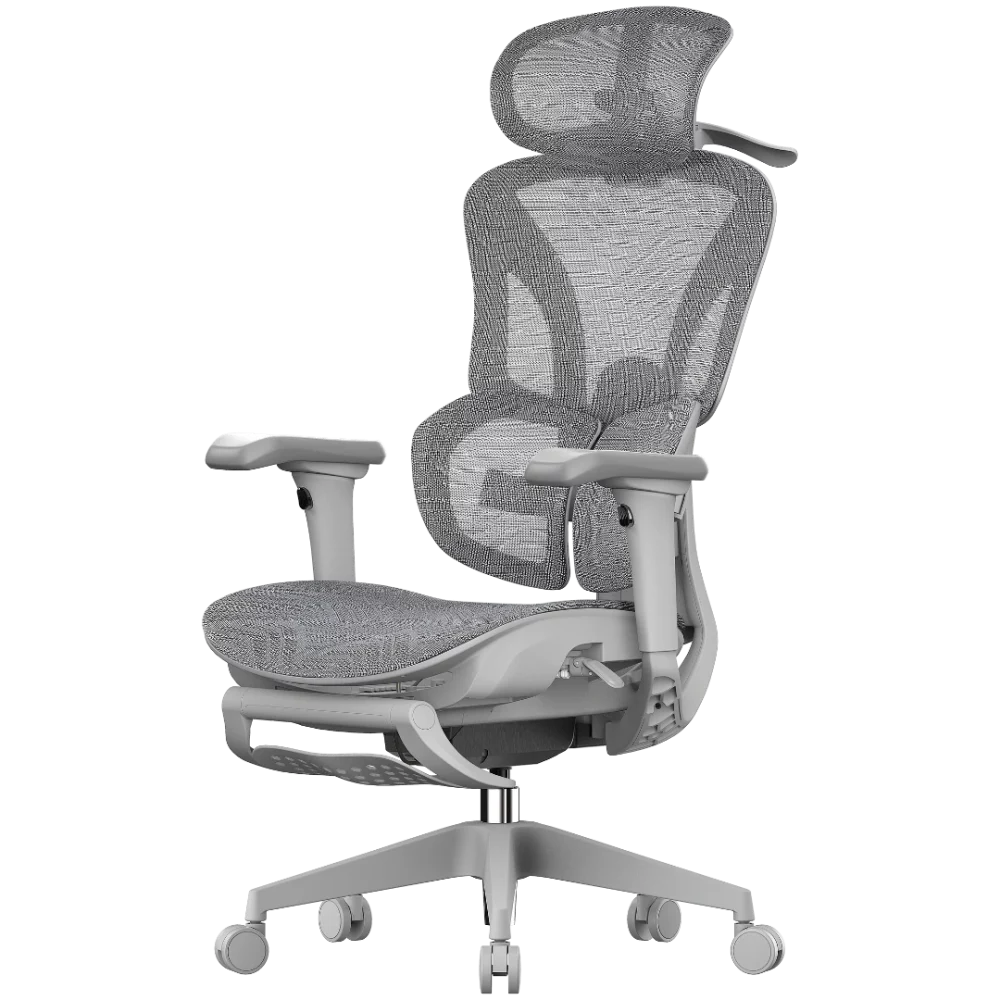Ергономічне крісло OFFICEPRO Elite OC950G із сітчастою спинкою та підголівником